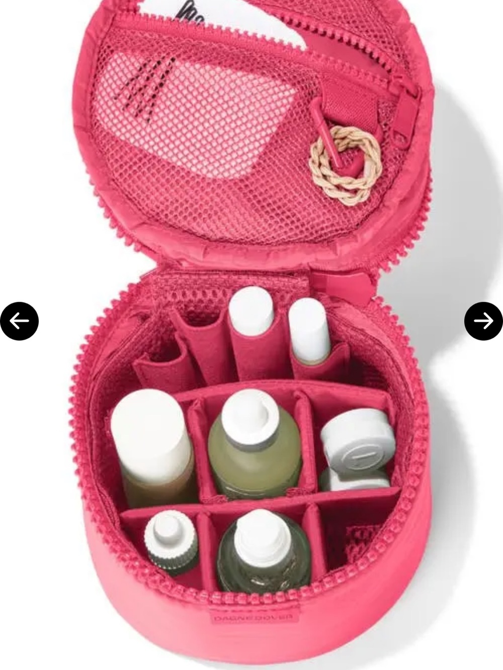 Dagne Dover Pink Compact Travel Vanity Case mila fruit punch new - Picture 2 of 8